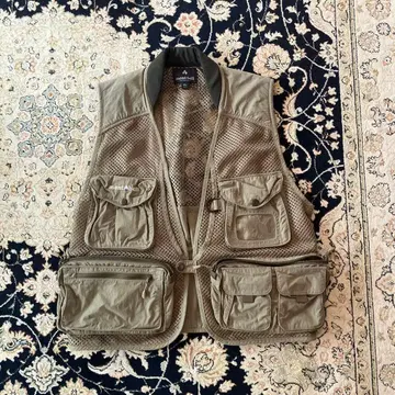 mont-bell 낚시용 조끼 M 카키 네이처 가이드 베스트