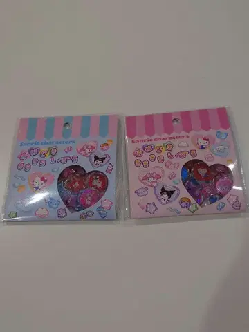 오하지키키라키라씰 산리오 오하지키씰 20개입 2종 세트