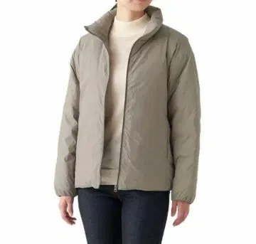 무인양품 재생 나일론 경량 스탠드 카라 다운 자켓 XL