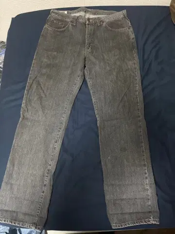 EDWIN 그레이 스트레이트 청바지 W30 L34