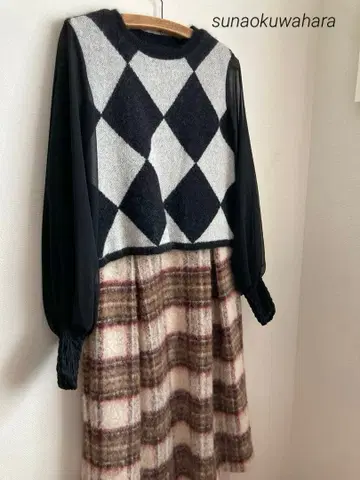 [ 새상품 ] sunaokuwahara 스나오 쿠와하라 롱 원피스