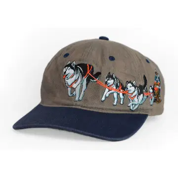 90s 알래스카 허스키 개썰매 투톤 캡 수베니어 알래스카