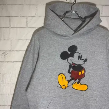 초레어! RUSSEL 후드티 M 그레이 미키마우스 USA제