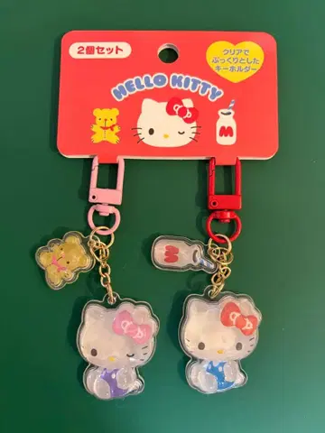헬로키티 키링 2개 세트 (커플 니코니코)