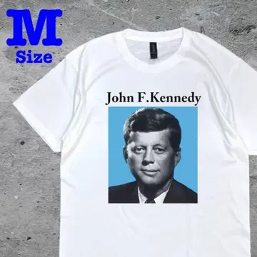 나가세 토모야 착용 jfk 존 F 케네디 대통령 반팔 티셔츠 화이트 컬러