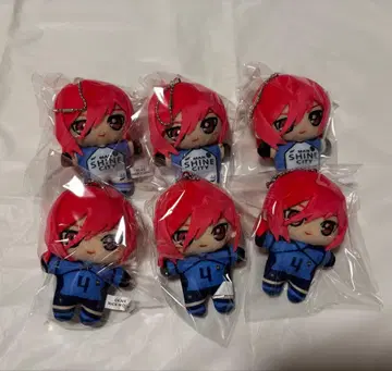 블루 록 전시회 봉제 인형 마스코트 치기리 효마