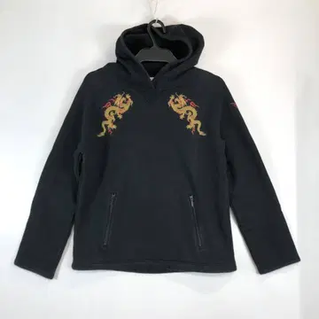 비비안 탐 용 드래곤 자수 풀오버 후드티 블랙 1 사이즈