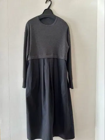 새상품급 노리즈 MICO COULIER 말 원피스 네이비 비어즐리