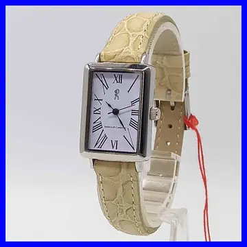 841 [미사용] 로베르타 디 카메리노 손목시계 쿼츠 베이지 직사각형