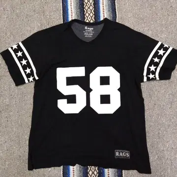 Rags McGREGOR VNECK NumberT셔츠 블랙
