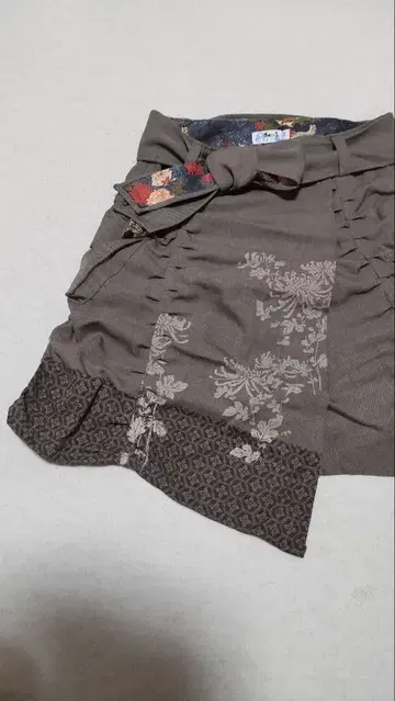 gouk 랩 스커트 일본풍 패턴 일본풍