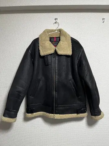 AVIREX B-3 블루종/무스탕 자켓/사이즈 L