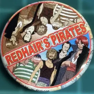 원피스 초기 빨간 머리 해적단 샹크스 벤 벡맨 외 캔뱃지