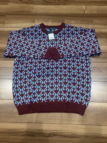 NOMADIK 자카드 스웨터 XL 와인