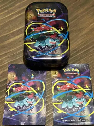 메가 이상해꽃 미니 캔 포켓몬 아트 카드 스티커 메가 브레이브