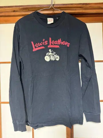 Lewis Leathers 루이스 레더 롱 슬리브 론T 블랙 S 사이즈