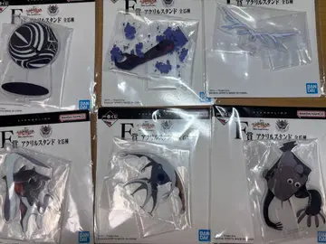 에반게리온 1번 복권 책받침 & 러버 코스터 & 아크릴 스탠드 6개 세트