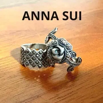 ANNA SUI 안나수이 반지 실버 은제 마카사이트