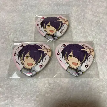 앙스타 스타포니 하트형 캔뱃지 센고쿠 시노부 (3개)