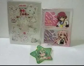 러키스타 튀어나오는 통통 스티커 등 굿즈 세트 Version2