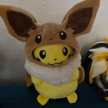 이브이 판초의 피카츄 봉제 인형 포켓몬 센터