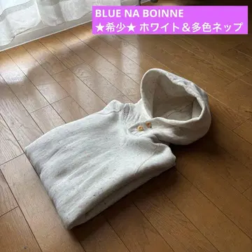 레어 BRU NA BOINNE 스탠딩 후드티 화이트
