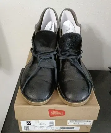 Clarks 클락스 남성용 542E 데저트 부츠 블랙 가죽