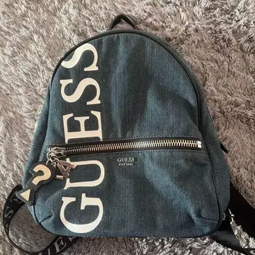 GUESS 데님 블루 백팩