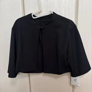 Aga 노카라 블랙 자켓 7부 소매