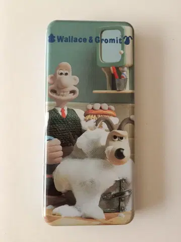 Wallace & Gromit 캐릭터 양철 캔 케이스 필기구, 소품함