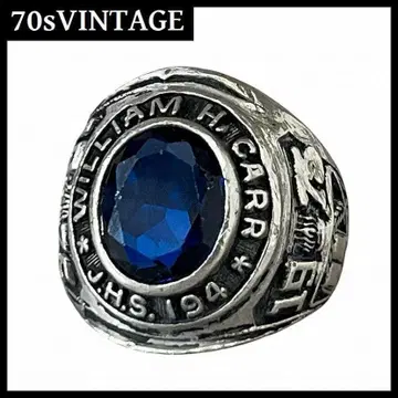 USA제 70s REED&CO. 청석 스털링 실버 클래스 반지