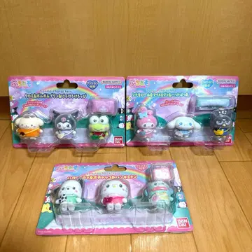 미사용 미개봉 새상품 푸치토모 산리오 캐릭터 3상자 세트
