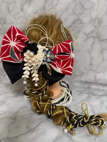 신상 No.2296 리본 장식 포니테일 헤어 졸업식 하카마 차림에 추천!