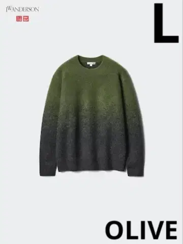 유니클로 JWA 수플레얀 그라데이션 크루넥 스웨터 미사용 새상품