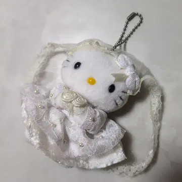 헬로키티 웨딩 장미 신부 마스코트 봉제 인형