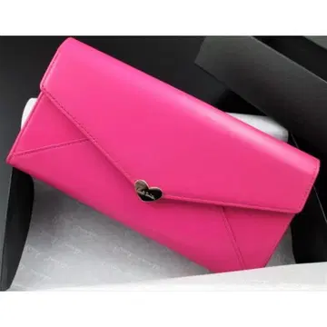 알뜰 구매 미사용품 박스 포함 폴스미스 인기 러브레터 장지갑 핑크