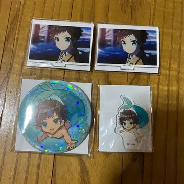나기노 아스카라 복권 히카리 아크릴 스탠드 캔뱃지 4종 세트