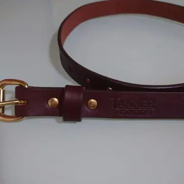 TANNER GOODS 브라운 가죽 벨트