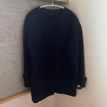 Bob Joelsd 네이비 노카라 피코트