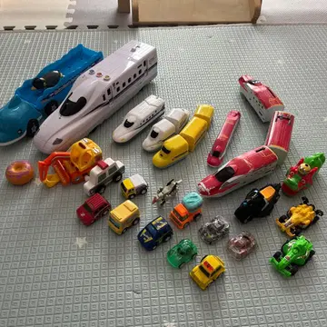 탈것 사랑 세트 신칸센 기차 자동차 바이크 미니카