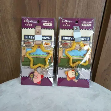 한큐 전철 x 커비 콜라보 낚시줄 키링 2종 세트 커비 와돌디