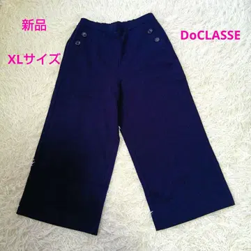 새상품 DoCLASSE 플레어 팬츠 프리미어 써모 세미 와이드 크롭