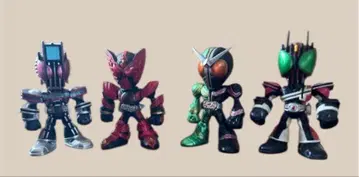 가면라이더 미니 피규어 4체 세트 디케이드 W 오즈 묶음 판매