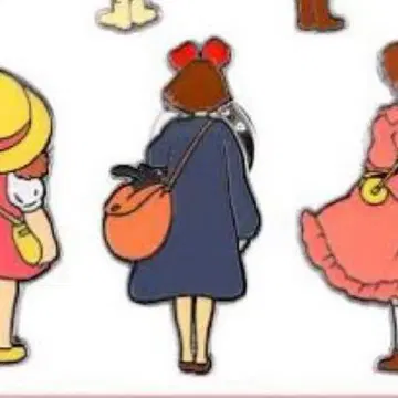 키키 스튜디오 지브리 핀즈 collection 히로인 뒷모습