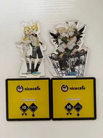 카가미네 렌 카가미네 린 아크릴 스탠드 니코 카페 10주년 10th