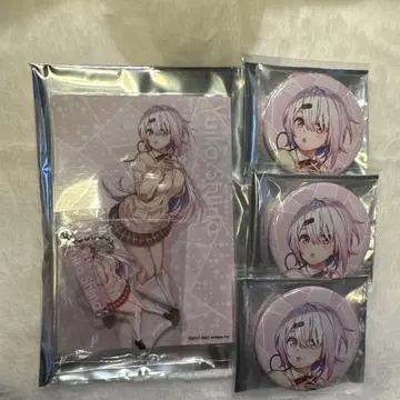 니지산지 시이나 유이카 2021 캔뱃지 아크링 키링