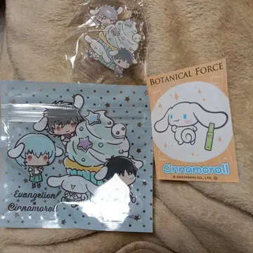 에반게리온 시나모롤 아크릴 키링 증정 3종