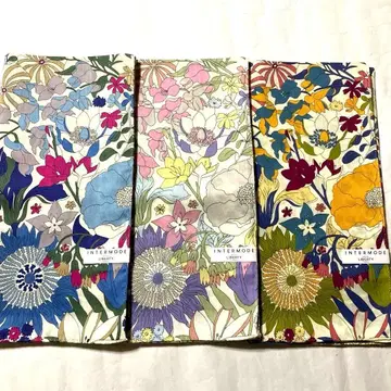 INTERMODE 대형 꽃무늬 손수건 3장 세트
