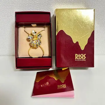 RISIS 라이시스 오키드 금 도금 999 목걸이 루프 타이