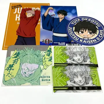 주술회전 사멸회유 클리어 카드 코스터 엽서 이타도리, 오코츠, 시시바 류